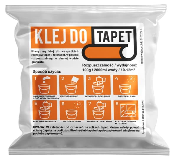 YLEISKÄYTTÖINEN TAPETTILIIMA VALOKUVATAPETTI 100g kaikki tyypit