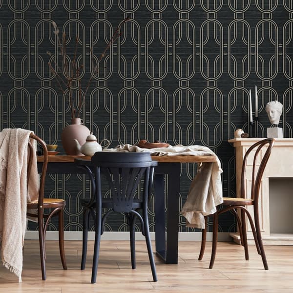 Boutique Easy - Non-woven tapet - Indulgent Geo Onyx