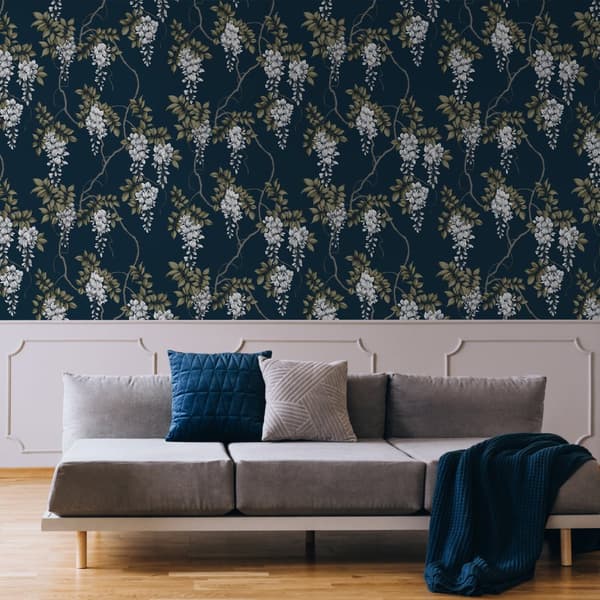 Superfresco Easy - Non-woven tapet - Wisteria Navy