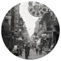 Miniatyrbild 2 av 2: WallArt Tapet cirkelformad Hong Kong the Old Days 190 cm