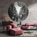 Miniatyrbild 1 av 2: WallArt Tapet cirkelformad Hong Kong the Old Days 190 cm