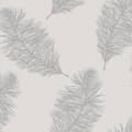 Miniatyrbild 2 av 2: DUTCH WALLCOVERINGS Tapet Fawning Feather ljusgrå