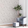 Miniatyrbild 1 av 2: Tapet 3D blomtryck grå 10x0,53 m non-woven tyg