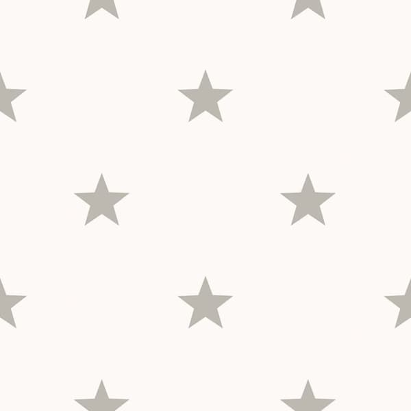 Noordwand Tapet Friends & Coffee Little Stars ljusgrå och vit
