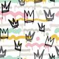 Miniatyrbild 2 av 2: Noordwand Tapet Friends & Coffee Sith Graffity and Crowns svart/vit