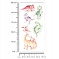 Miniatyrbild 3 av 4: Väggdekorationer för barn Färgglada dinosaurier 100x200cm