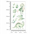 Pikkukuva 3 / 4: Lasten seinätarrat Vihreät dinosaurukset 125x250cm