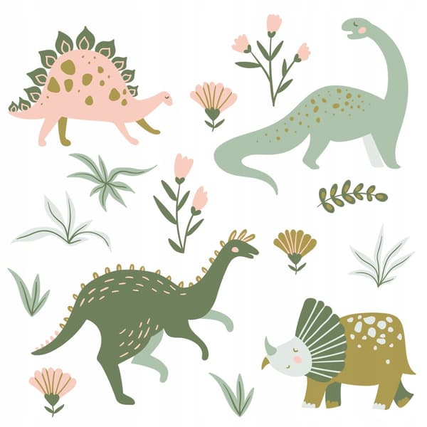 Vægklistermærker til børn Dinosaurer 100x200cm