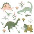Pikkukuva 1 / 4: Lasten seinätarrat dinosaurukset 75x150cm