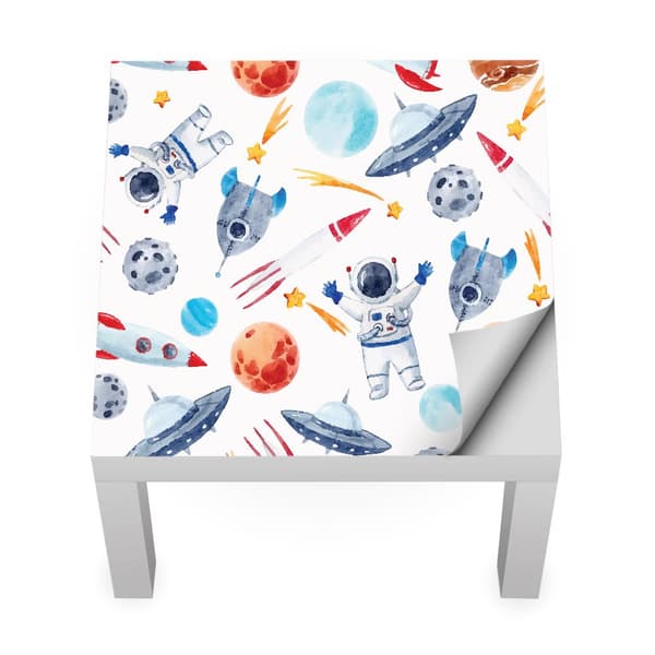IKEA LACK lasten pöytätarra Astronautti avaruudessa