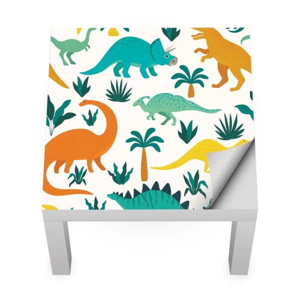 IKEA LACK lasten pöytätarra Värikkäät dinosaurukset