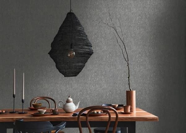 A.S. Creation Smart Surfaces 395626 Non-woven tapet med stensstruktur 0.53 x 10.05 m Svart