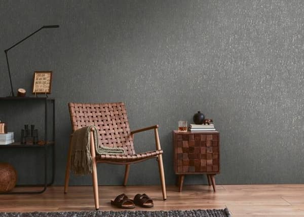 A.S. Creation Smart Surfaces 395626 Non-woven tapet med stensstruktur 0.53 x 10.05 m Svart