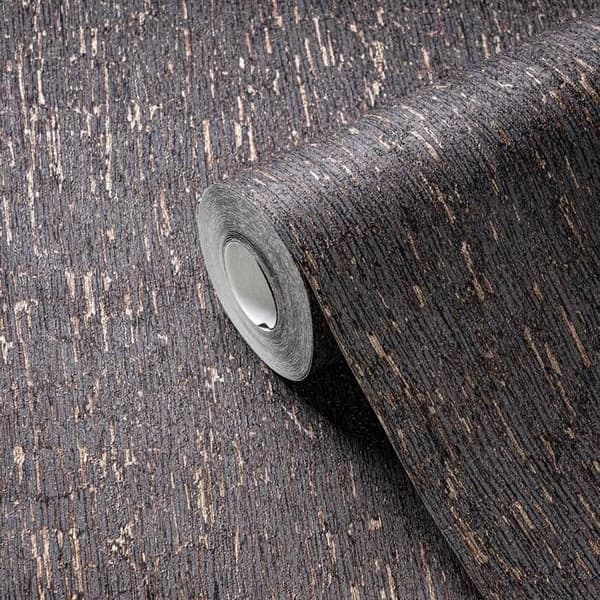 A.S. Creation Smart Surfaces 395626 Non-woven tapet med stensstruktur 0.53 x 10.05 m Svart