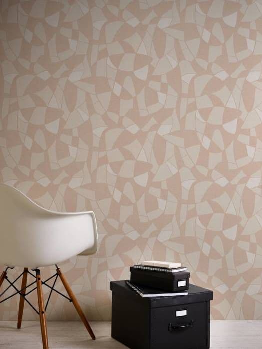 Tapet - A.S. CREATION - Antigua - Geometriskt mönster - Vinyl på non-woven - Beige
