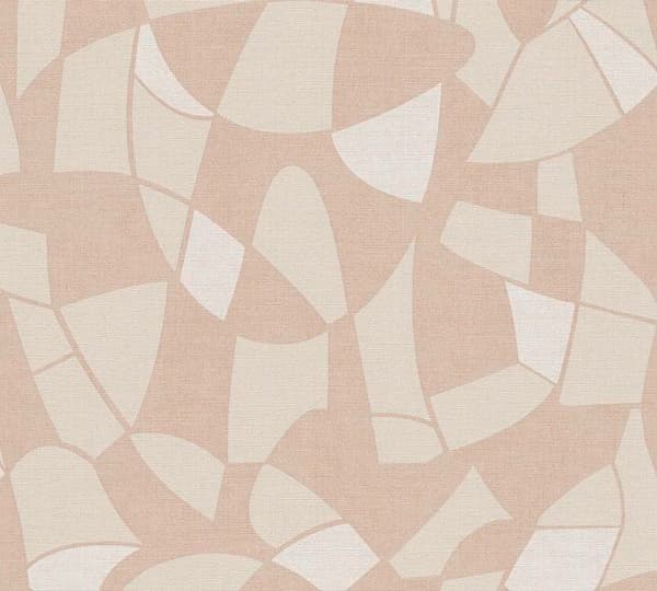 Tapet - A.S. CREATION - Antigua - Geometriskt mönster - Vinyl på non-woven - Beige