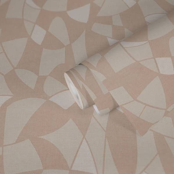 Tapet - A.S. CREATION - Antigua - Geometriskt mönster - Vinyl på non-woven - Beige