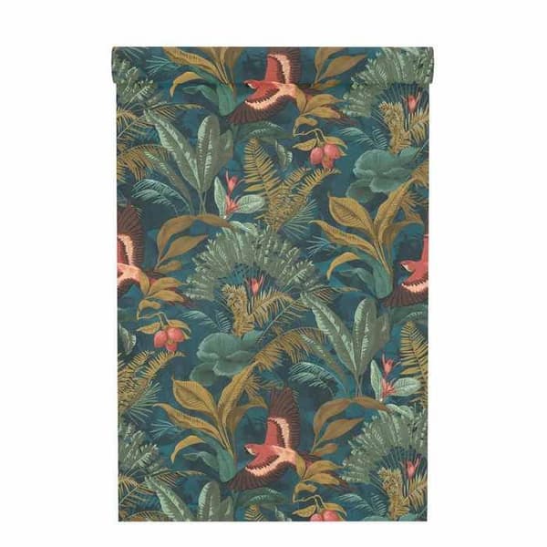 Rasch Selection 639216 Tapet non-woven Mönster & Motif 10.05 x 0.53 m Grön Röd