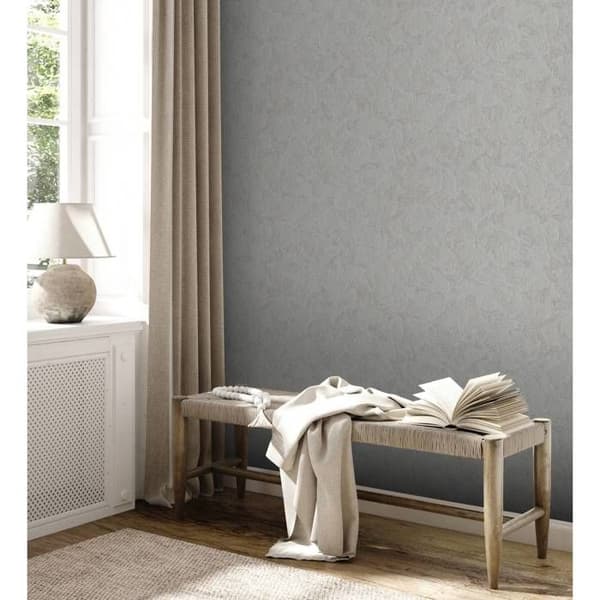 A.S. Creation Premium Vägg 2 390351 Non-woven Tapet Enfärgad 10.05 x 0.53 m Grå