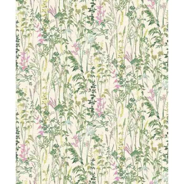 Non-woven tapet 10258-05 blommigt tapet 0,53 x 10,05 m Erismann Casual Chic grön