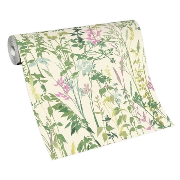 Non-woven tapet 10258-05 blommigt tapet 0,53 x 10,05 m Erismann Casual Chic grön