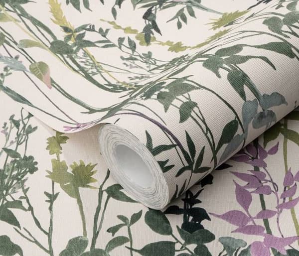 Non-woven tapet 10258-05 blommigt tapet 0,53 x 10,05 m Erismann Casual Chic grön