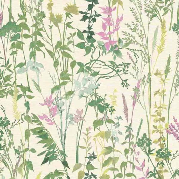 Non-woven tapet 10258-05 blommigt tapet 0,53 x 10,05 m Erismann Casual Chic grön