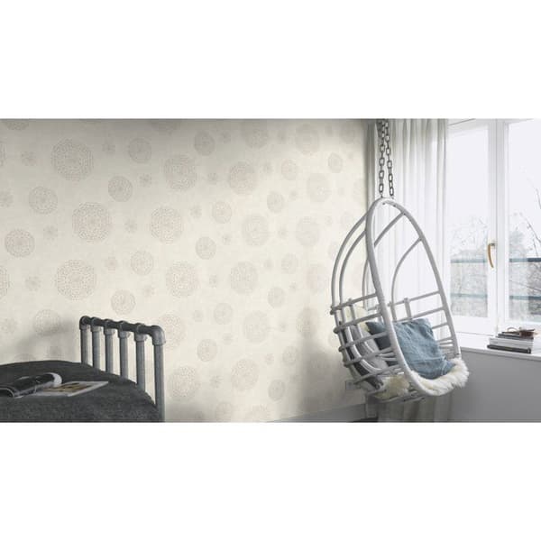 Rasch #ROCKNROLLE 540550 non-woven vintage tapet 0.53 m x 10.05 m grå