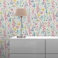 Miniatyrbild 1 av 4: Tapet Blommor M1-No.11202 Färgad Vinyl Vit Tadessi 10.05m x 0.53 m
