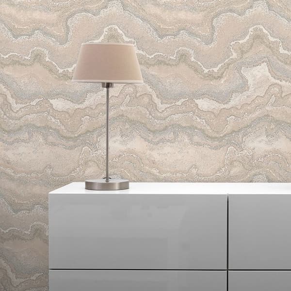 Tapet Giacomo Marmor M1-No.11191 Non-vävd Beige Crème Tadessi 10,05 m x 0,53 m