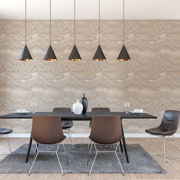 Tapet Giacomo Marmor M1-No.11191 Non-vävd Beige Crème Tadessi 10,05 m x 0,53 m