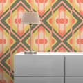 Miniatyrbild 3 av 5: Grafiskt Tapet M1-No.10905 Non-woven Grön Orange Tadessi 8.50 m x 0.53 m