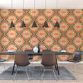 Miniatyrbild 2 av 5: Grafiskt Tapet M1-No.10905 Non-woven Grön Orange Tadessi 8.50 m x 0.53 m