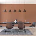 Miniatyrbild 3 av 5: enfärgat enhetligt tapet M1-No.10991 non-woven röd orange Tadessi 10.05 m x 0.53 m