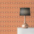 Miniatyrbild 3 av 5: Grafiskt Tapet M1-No.10929 Tyg Brun Gul Tadessi 8.50 m x 0.53 m