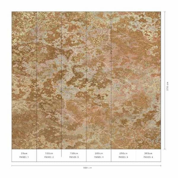 Fototapet 2248-15 digitaltryck Sten Betong 3 x 2.7 m Erismann Art Edition Gold