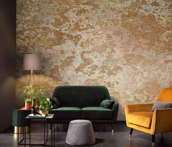 Fototapet 2248-15 digitaltryck Sten Betong 3 x 2.7 m Erismann Art Edition Gold