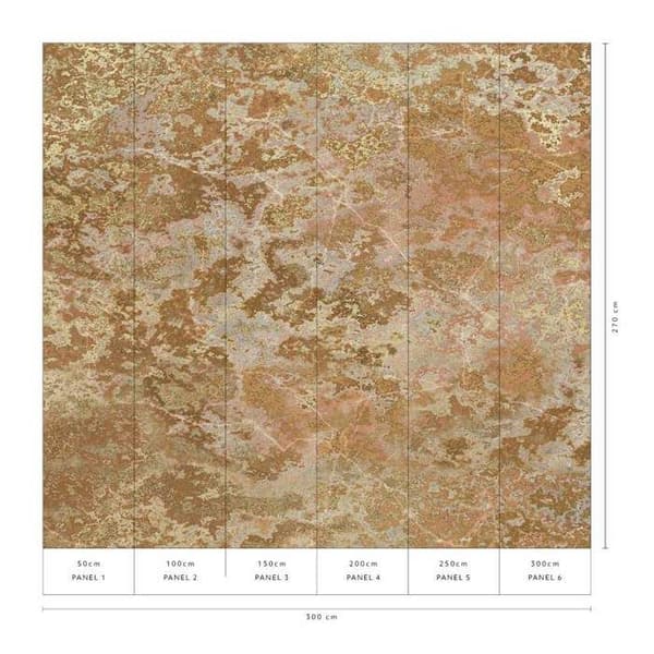 Fototapet 2248-15 digitaltryck Sten Betong 3 x 2.7 m Erismann Art Edition Gold