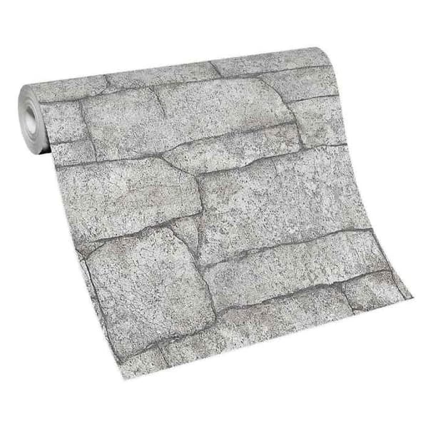 vinyl expanderad 10297-14 non-woven tapet sten betong 0.53 x 10.05 m Erismann Focus crème