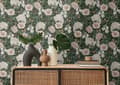 Miniatyrbild 1 av 4: A.S. Création Dragen In Nat 394261 non-woven tapet blommor floral 10.05 x 0.53 m svart vardagsrum sovrum kontor