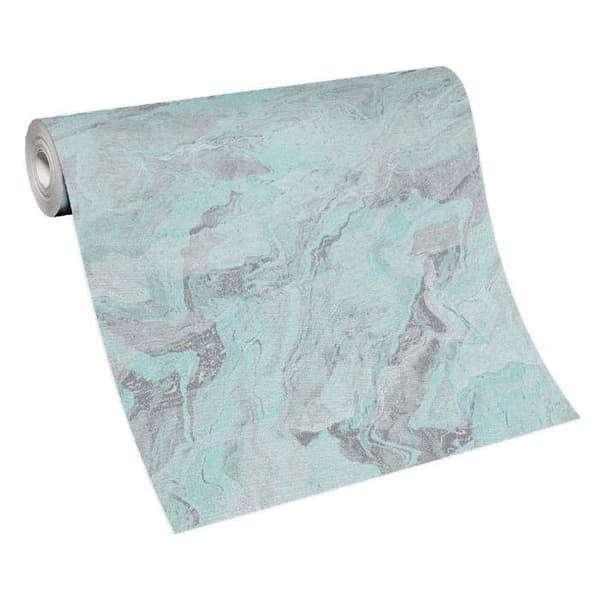 vinyl expander 10318-18 non-woven tapet sten betong 0.53 x 10.05 m Erismann Evolution turkos
