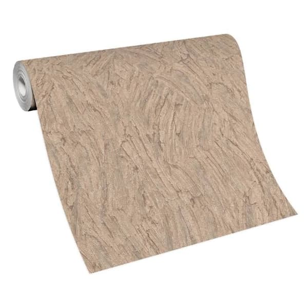 vinyl expanderad 10301-11 non-woven tapet sten betong 0.53 x 10.05 m Erismann Focus brun