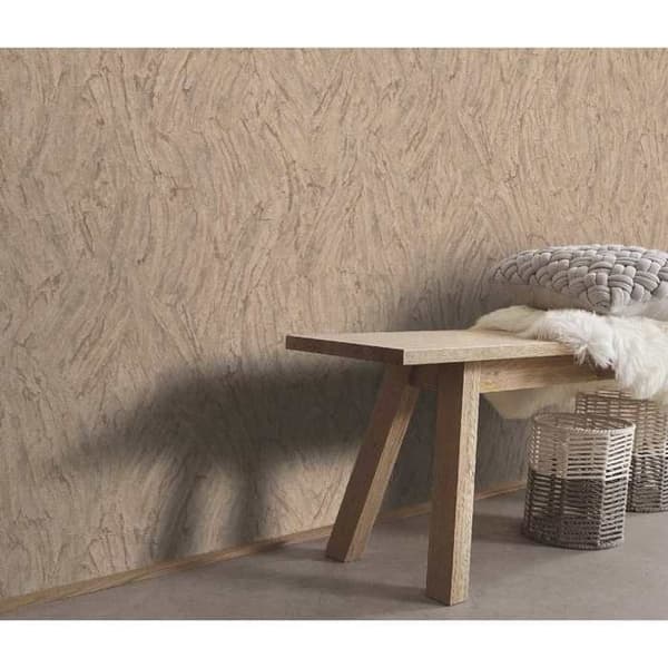vinyl expanderad 10301-11 non-woven tapet sten betong 0.53 x 10.05 m Erismann Focus brun