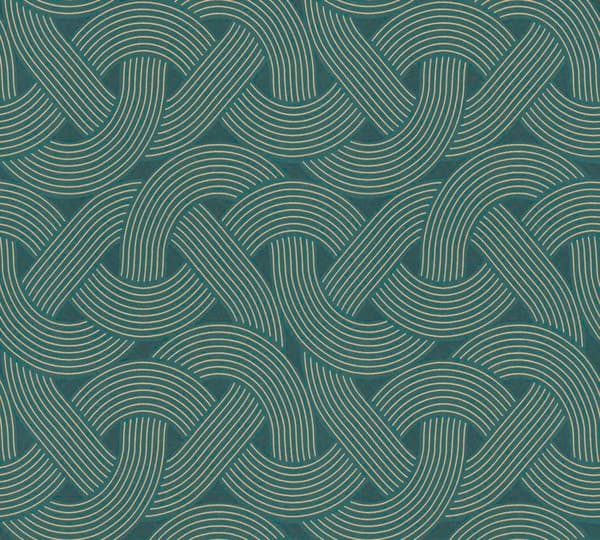 A.S. Creation tapet Art Deco Art Deco 391753 non-vävd petroleum guld art déco Tadessi 10.05 x 0.53 m