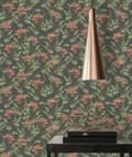 Miniatyrbild 2 av 6: A.S. Création Draget In Nat 394301 non-woven tapet träd / blad 10.05 x 0.53 m svart vardagsrum sovrum kontor