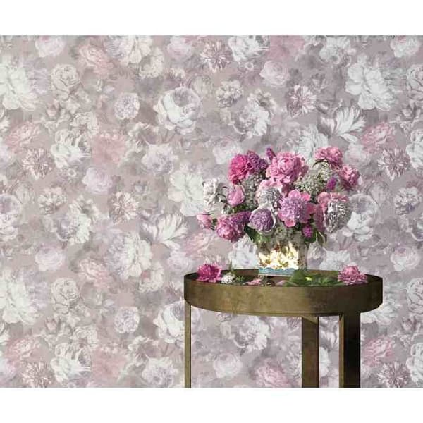 Tapet non-woven 02513-70 Tapet Blommor Floral 0.53 x 10.05 m Erismann Bestseller Rosa