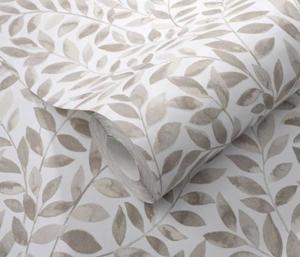 vinyl expanderat 10462-11 non-vävd tapet blommor floral 0.53 x 10.05 m Erismann Opus brun