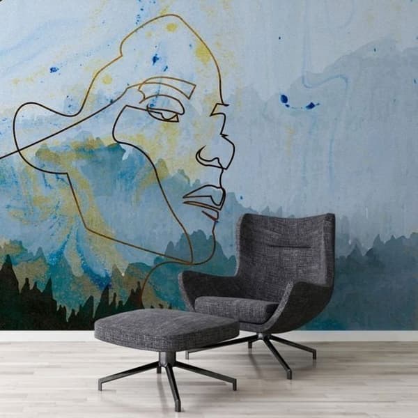 A.S. Creation Tapeter kollektion Atelier 47 DD118035 Skog &amp; växter Blå