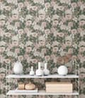 Miniatyrbild 2 av 4: A.S. Création Draget In Nat 394262 non-woven tapet blommor floral 10.05 x 0.53 m grön vardagsrum sovrum kontor