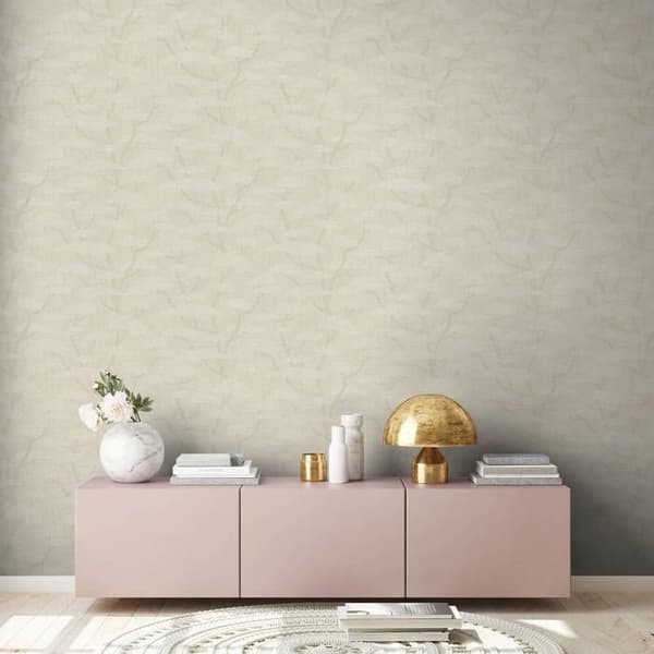 A.S. Creation Nara 387414 Non-woven Tapetträd och Löv 10.05 x 0.53 m Beige